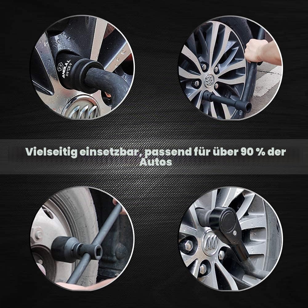 Anbull 21PCS Schlagschrauber Nuss Set, schlagschrauber nüsse 3/4, 3/4'' Stecknuss Adapter, Standardmetrische Größen (21-50 mm) | Cr-V Stahl-Steckschlüsselsatz