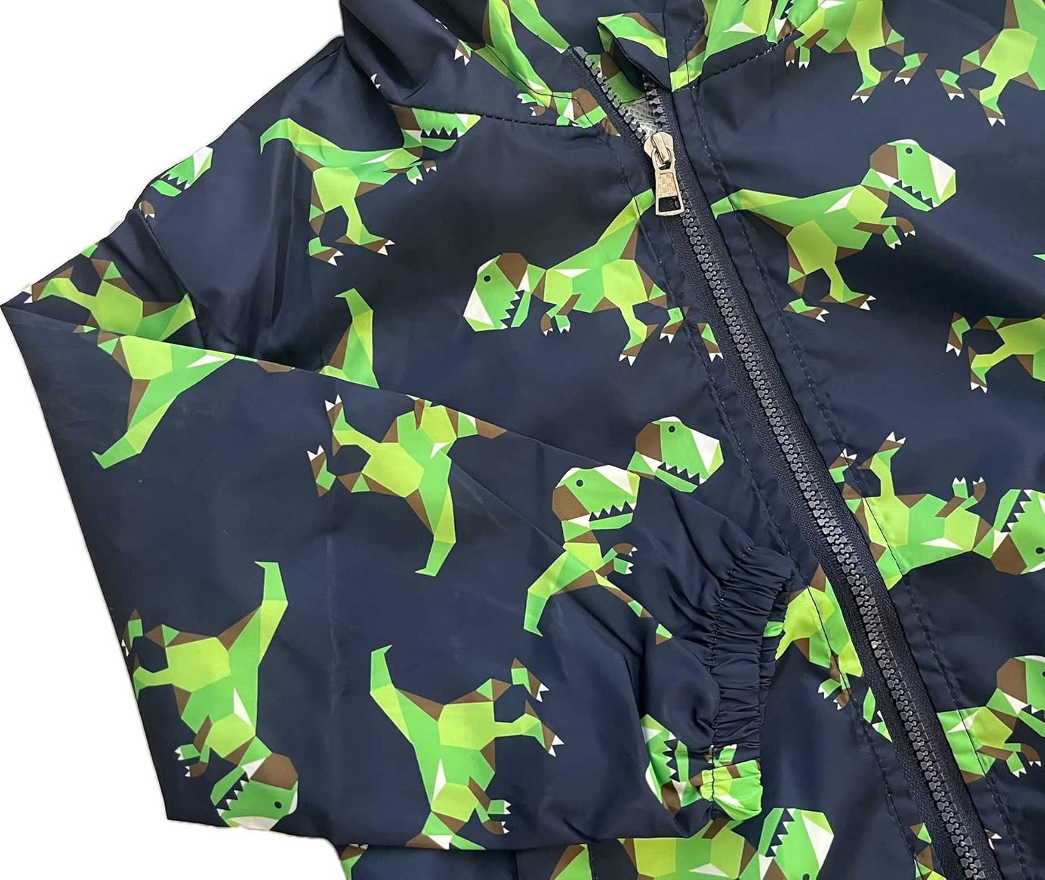 lymanchi Kids Baby Boy Dinosaur Hooded Zip Jackets Windbreaker Casual Outerwear - Image 4