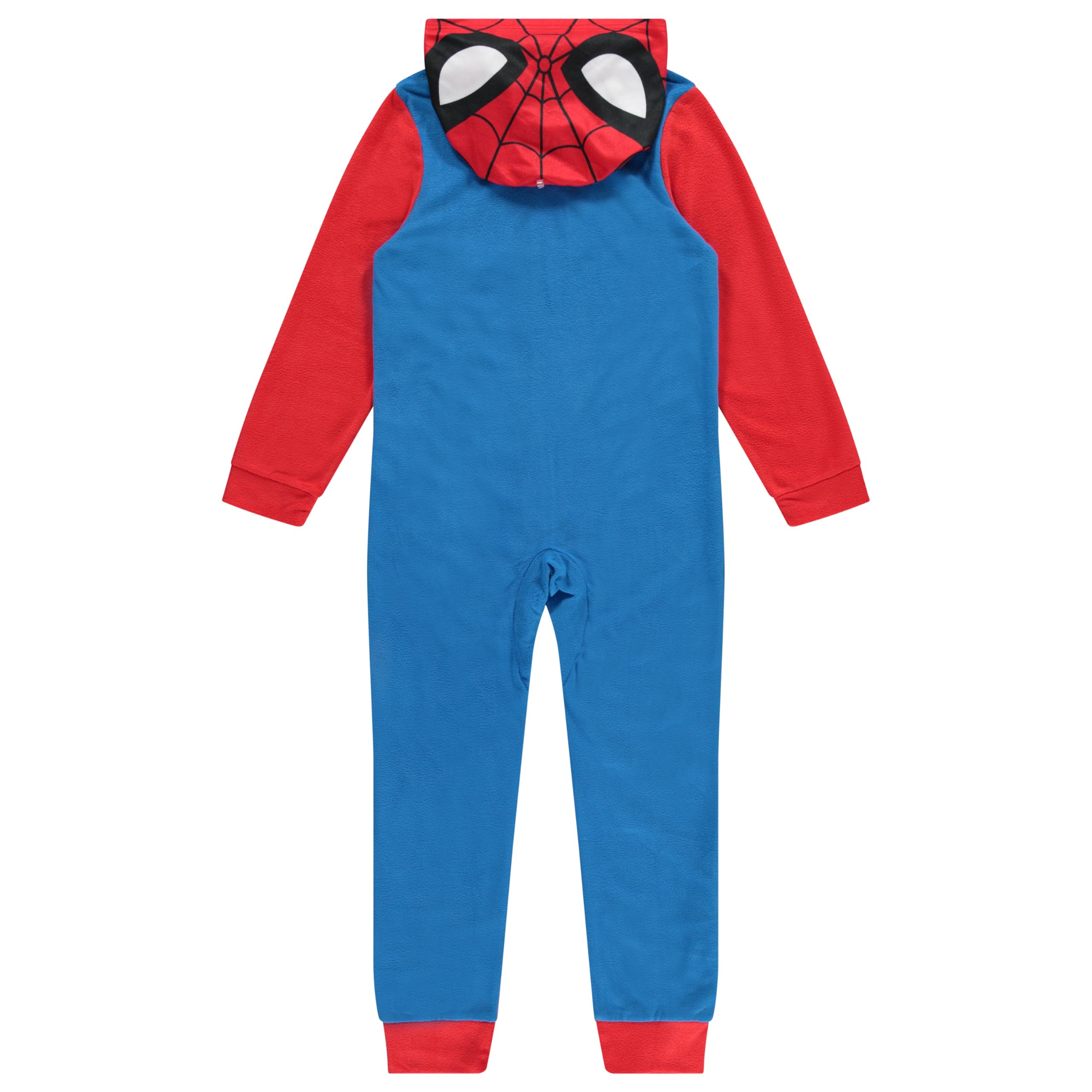 Marvel Set pigiama Spiderman per ragazzi, a maniche lunghe, con cappuccio, motivo Spiderman, Mile Morales