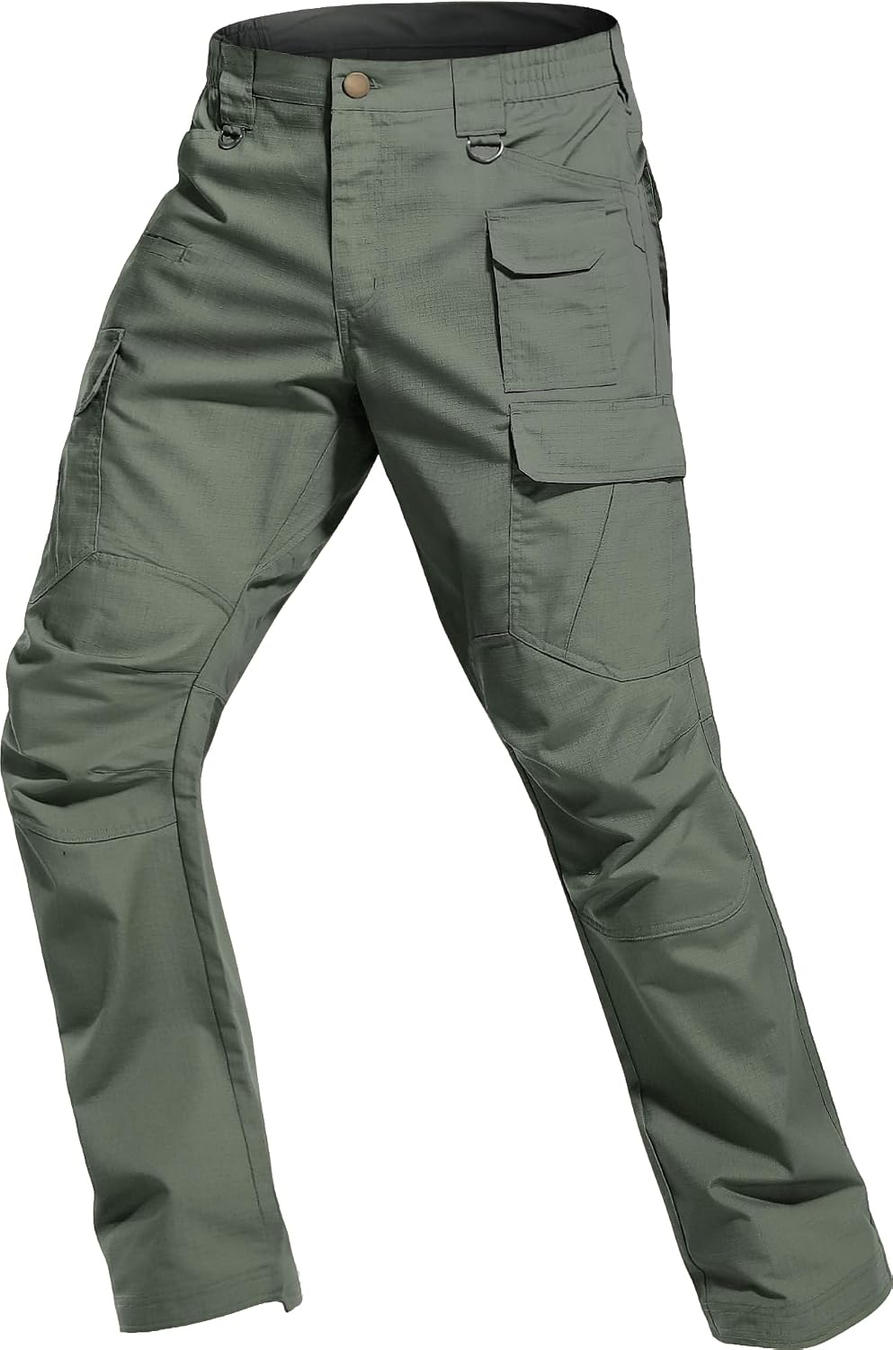 Men's Ripstop Tactical Pants Water Resistant Work Cargo Pants Outdoor Breathable Lightweight EDC Hiking Pants