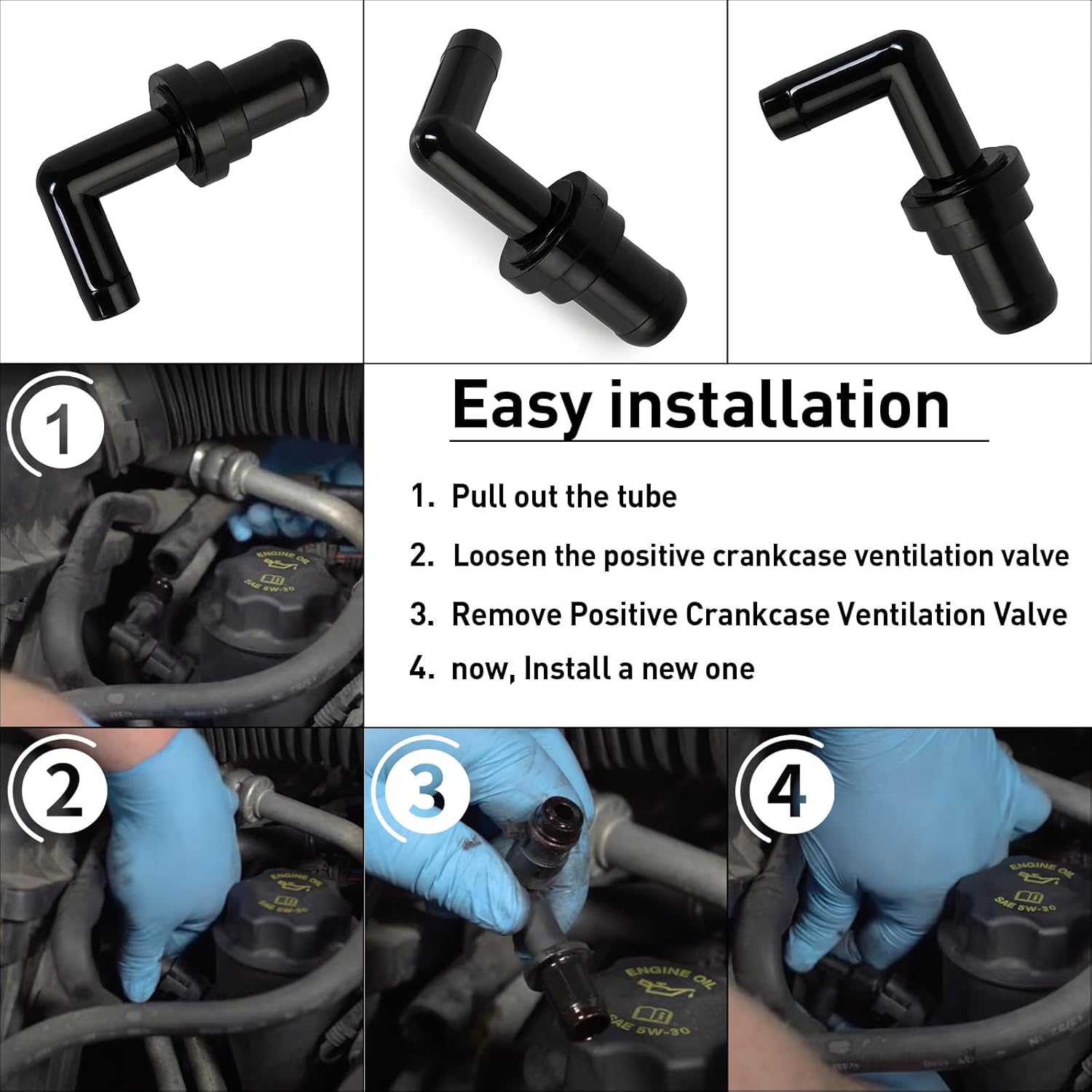12353436 Positive Crankcase Ventilation PCV Valve Compatible with Mazda Mx-5 Miata 1999-2000 1.8L,Mpv 1989-1994 2.6L,Protege 2001-2003 1.6L 2.0L,626 1998-2002 2.0L,Protege5 2002-2003 2.0L