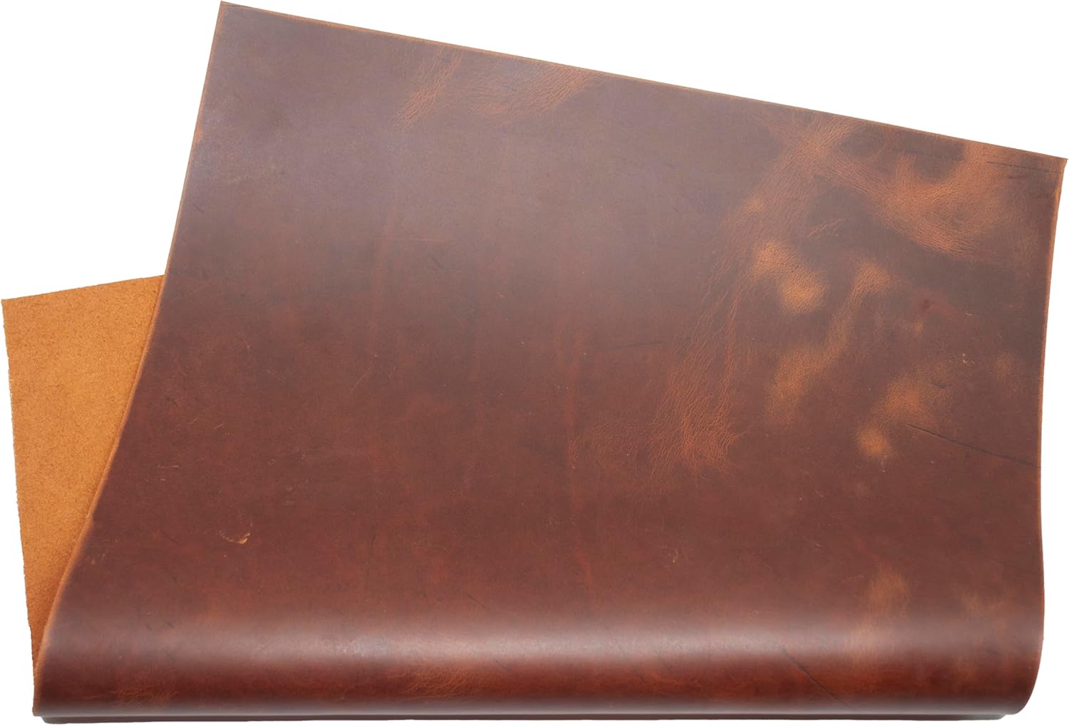 Pelle Bovina Crazy Horse HAPPER STUDIO - Spessore 2 Mm, Nero, Confezione Da 6 Pezzi A5 - Foto 4