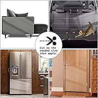 Vista 6 de Protector de muebles antiarañazos para gatos, funda gruesa para sofá, protector transparente y adhesivo para gatos y perros, protector antiarañazos