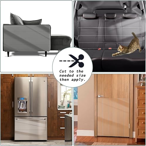 Miniatura 6 de Protector de muebles antiarañazos para gatos, funda gruesa para sofá, protector transparente y adhesivo para gatos y perros, protector antiarañazos