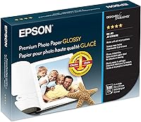 Vista 2 de Papel para fotografía Epson de calidad prémium, brillante, Blanco