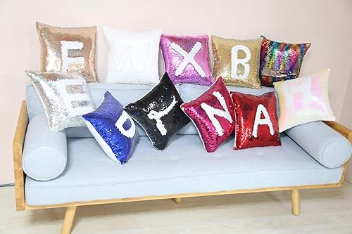 Miniatura 9 de Funda de almohada de sirena para sublimación, diseño de sirena, funda de cojín mágica en blanco, funda de cojín decorativa cuadrada de 15.7 x 15.7