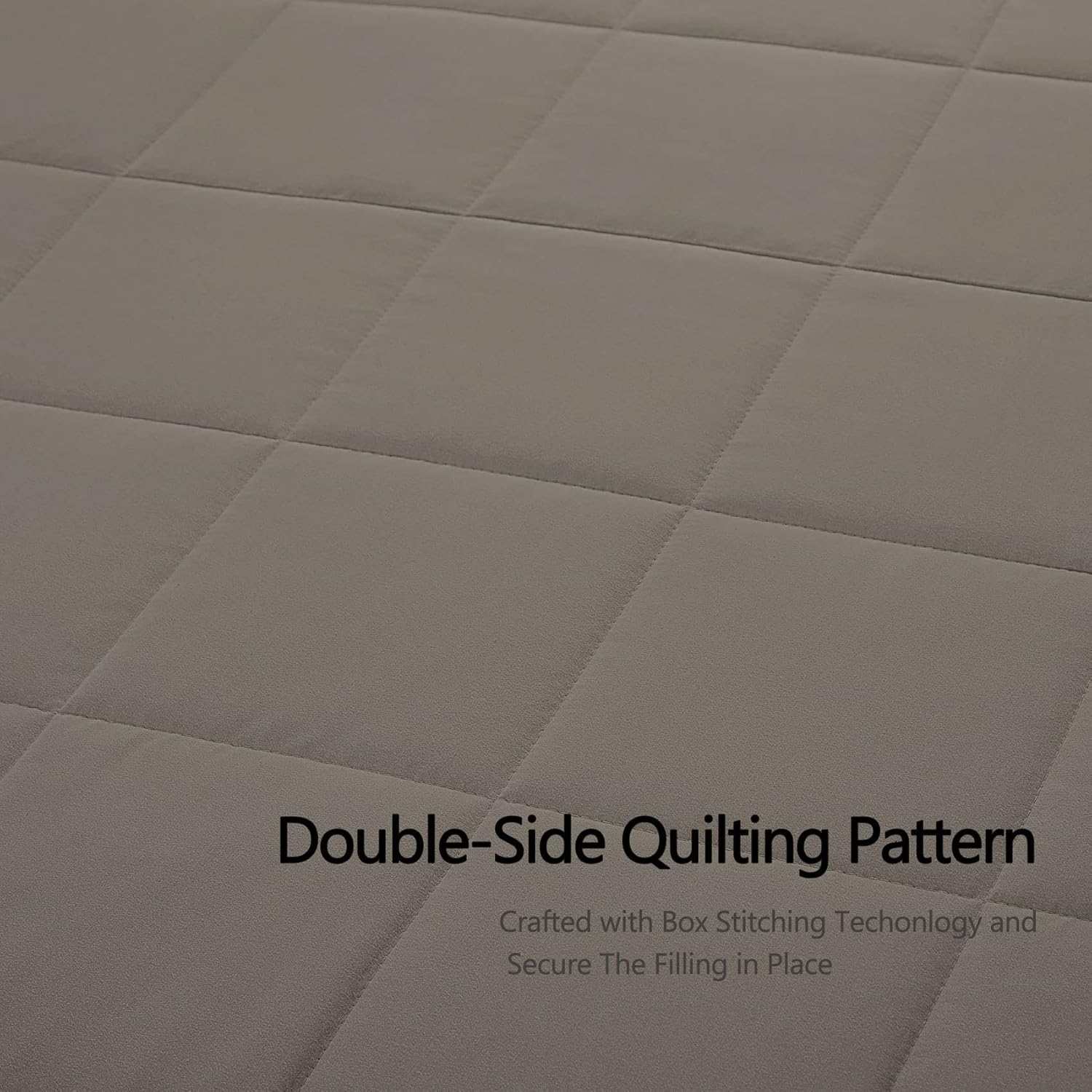 COMFLIVE Down Alternative Blanket with Satin Trim, King Size Blanket for Bed, Lightweight - Winter Summer Comfort Soft - Moisture Absorption and Removal Treatment (Mocha, King/Cal King) - Image 5