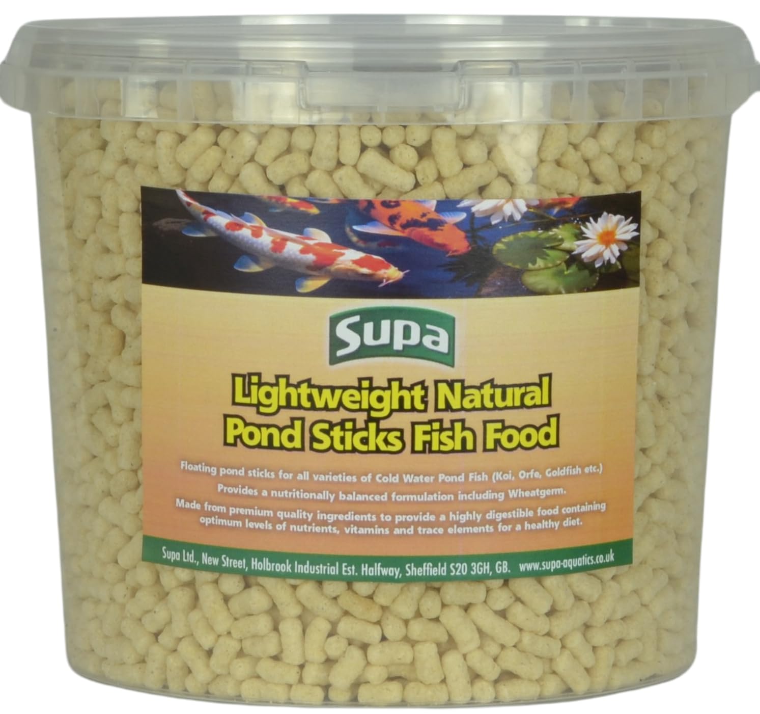 Supa Lightweight Natural Pond Sticks 300grams, Premium Quality Fish Food Offering A Nutritionally Balanced Diet