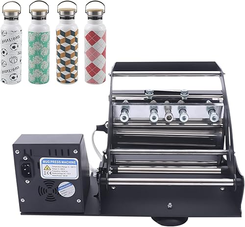 Miniatura 6 de Máquina de prensa de calor de vaso de 110 V, LCD digital automática taza de café máquina de prensa de calor Máquina de transferencia de calefacción