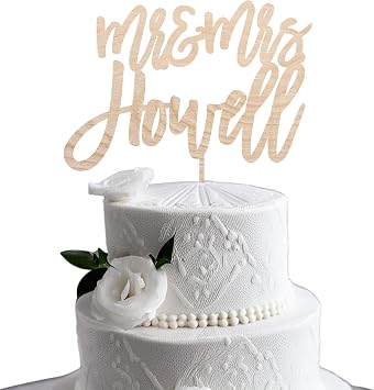 Personalized Topper for Wedding Cake - Bride and Groom Topper - Anniversary Topper - 20th 30th 40th 50th