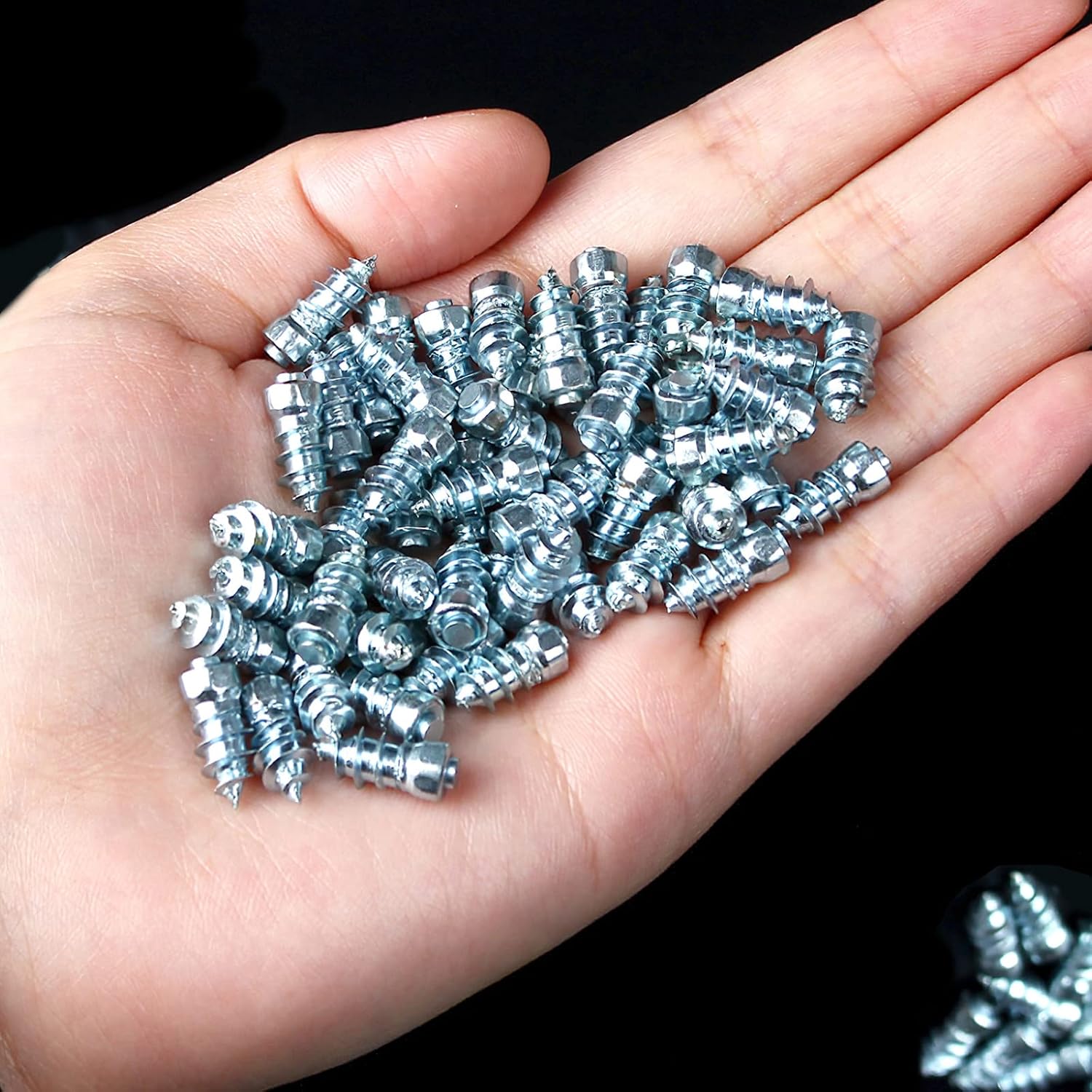 Carbide Screw Tire Studs Snow Spikes for Wading/Running/Fly Fishing Boots,Running Shoes，Fat/Snow Bike，Lawnmower，Lawn Sweeper，snowblower，Small Tractor，ATV，UTV，Motorcycle