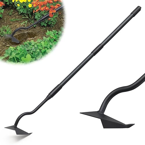 Lilyvane Garden Hoe, Heavy Duty Plow Hoe Garden Tool for