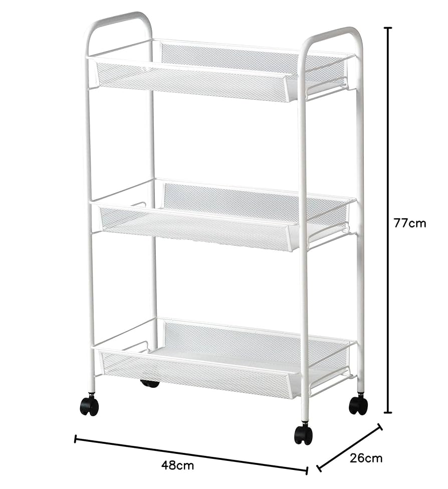IKEA トロッテンワゴン（ホワイト）キャスター付き イケア IKEA - TROTTEN -トロッテン- ワゴン ホワイト 80x40 cm