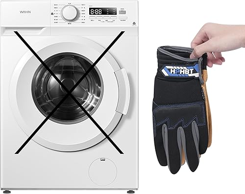 Miniatura 8 de Guantes de trabajo Mecánico de cuero Guante de construcción de trabajo para pantalla táctil