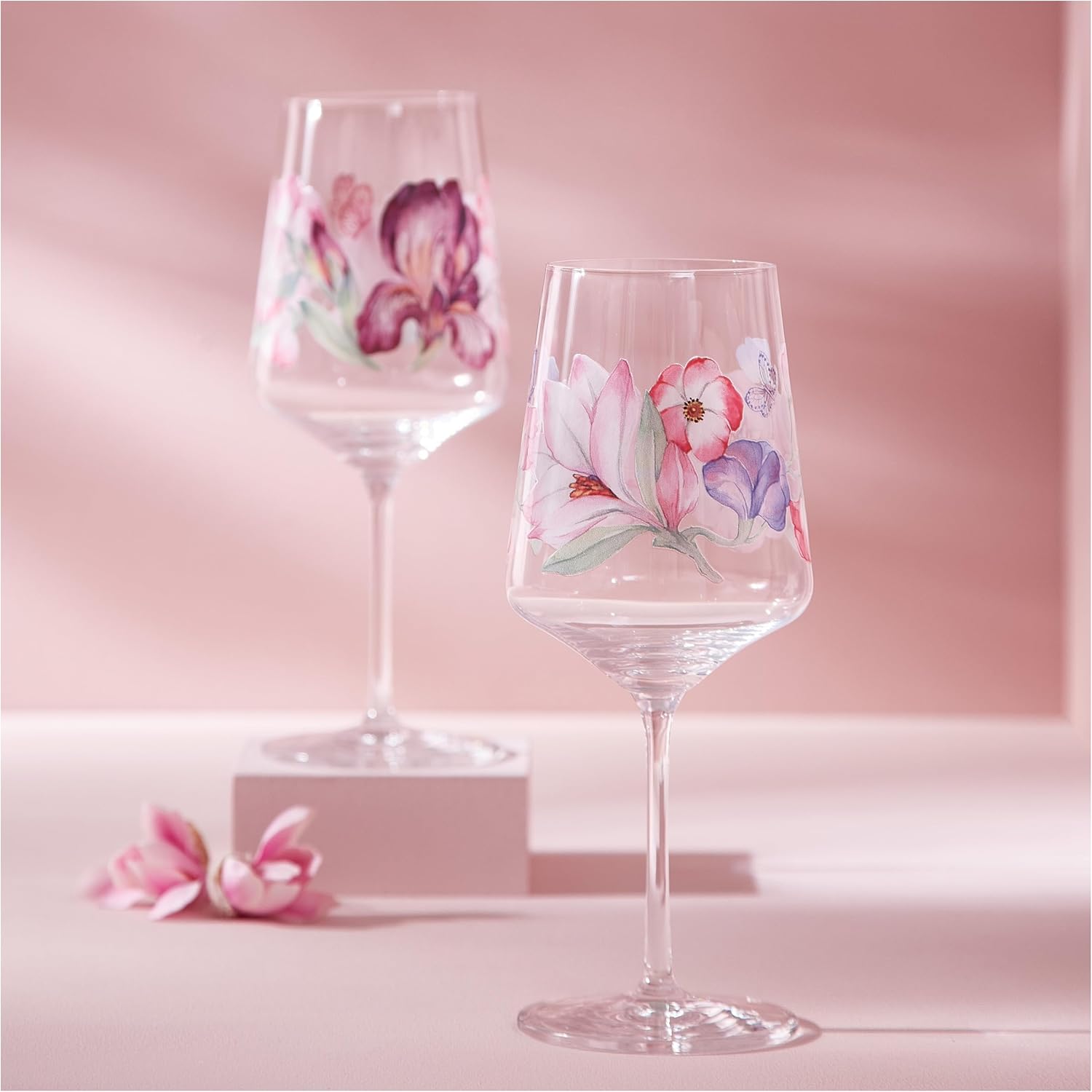 RITZENHOFF 3461008 Aperitif Glass 500 ml Set of 2 Summer Sonett Series Leaves Flowers Design Made in Germany