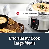 Vista 3 de PanSaver Revestimientos para olla de cocción lenta – Forros desechables para limpieza instantánea sin fregar – Se adapta a 3-6 cuartos de galón, 4