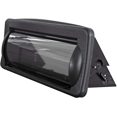 Pyle PLMRCB1 Waterbestendig Marine Stereo Cover - Rook Gekleurde Boot Radio Protector Met Flip-up Deur