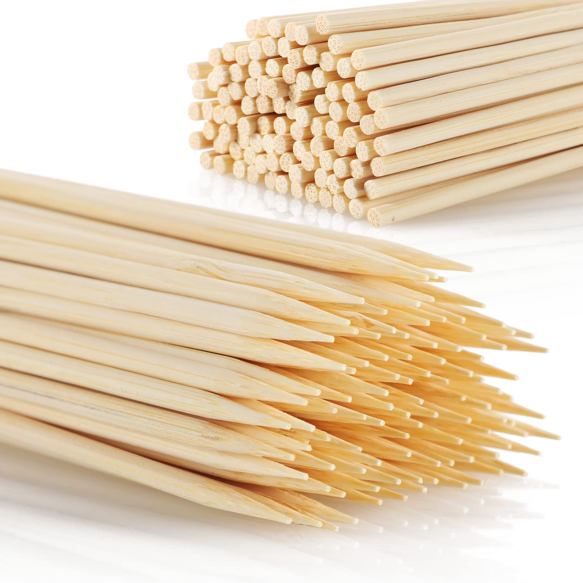 Brochettes de finger food en bambou 500 pièces 20 cm naturel