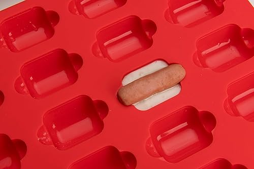 Vista 34 de MOBI "The Original"-Franken-Weenie-"Pigs in a Blanket" Snack con un toque, silicona