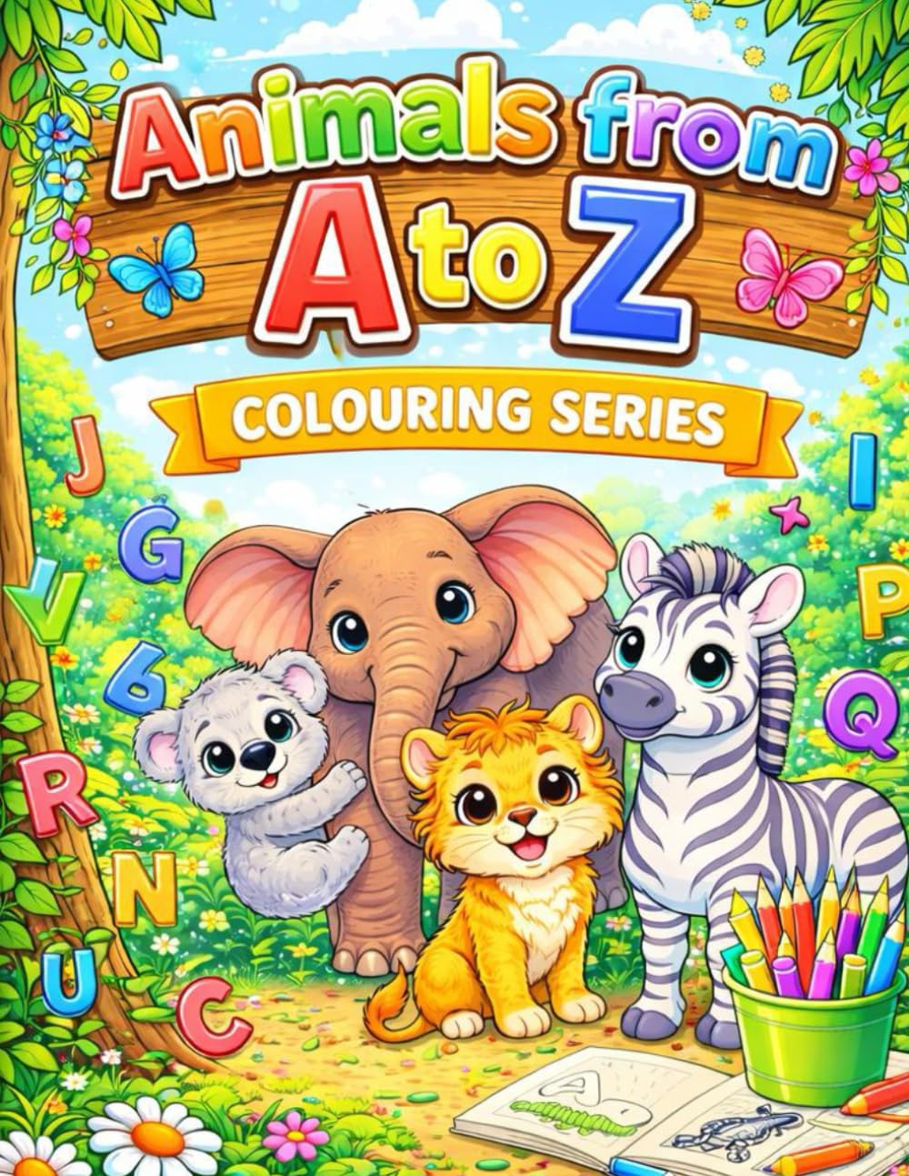 Animals from A to Z: Colouring Series