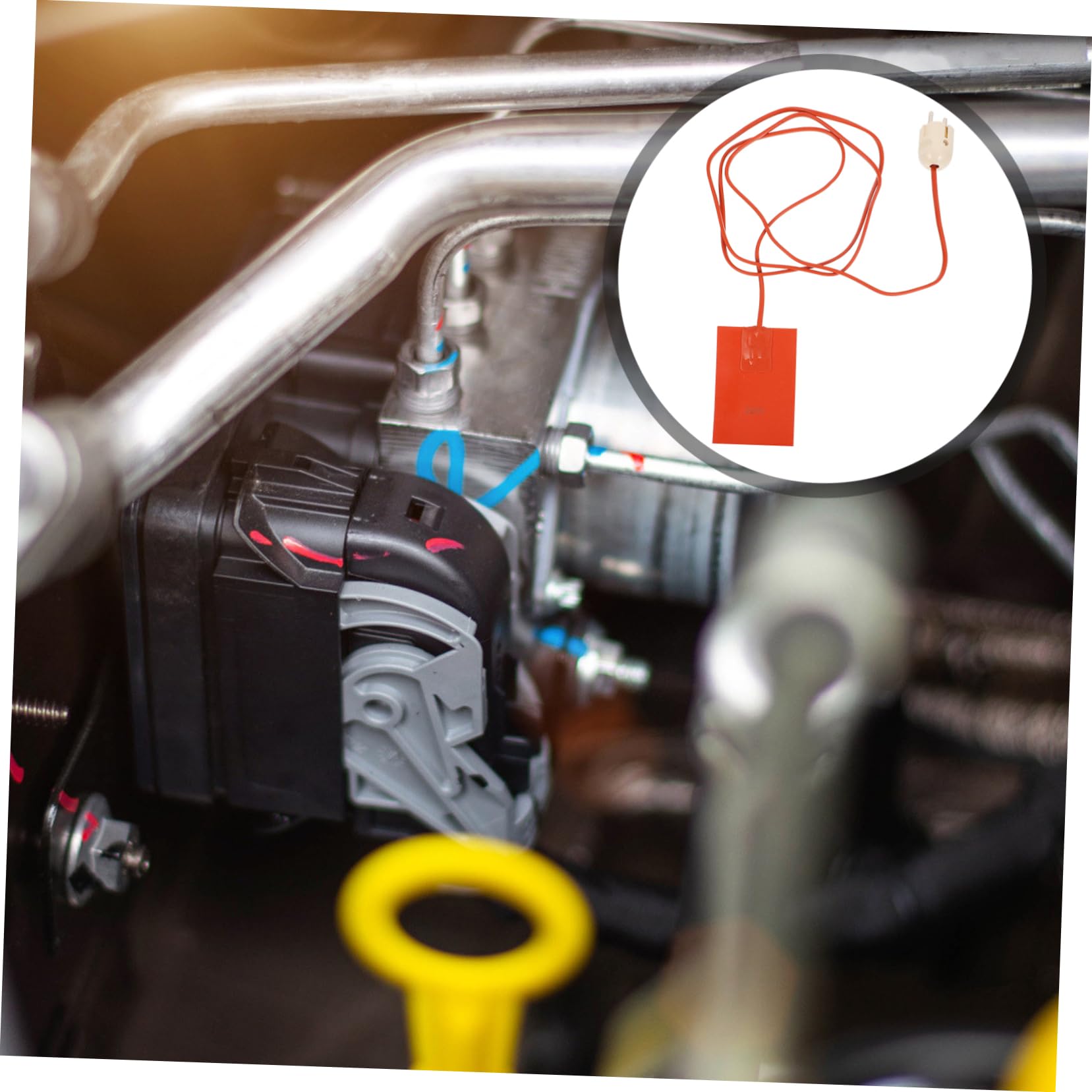SOLUSTRE Motorblock Heizkissen 150w Ölwannenheizung Mit Druckkleber Für Metalloberflächen Kfz Motorvorwärmer Für Wintereinsatz