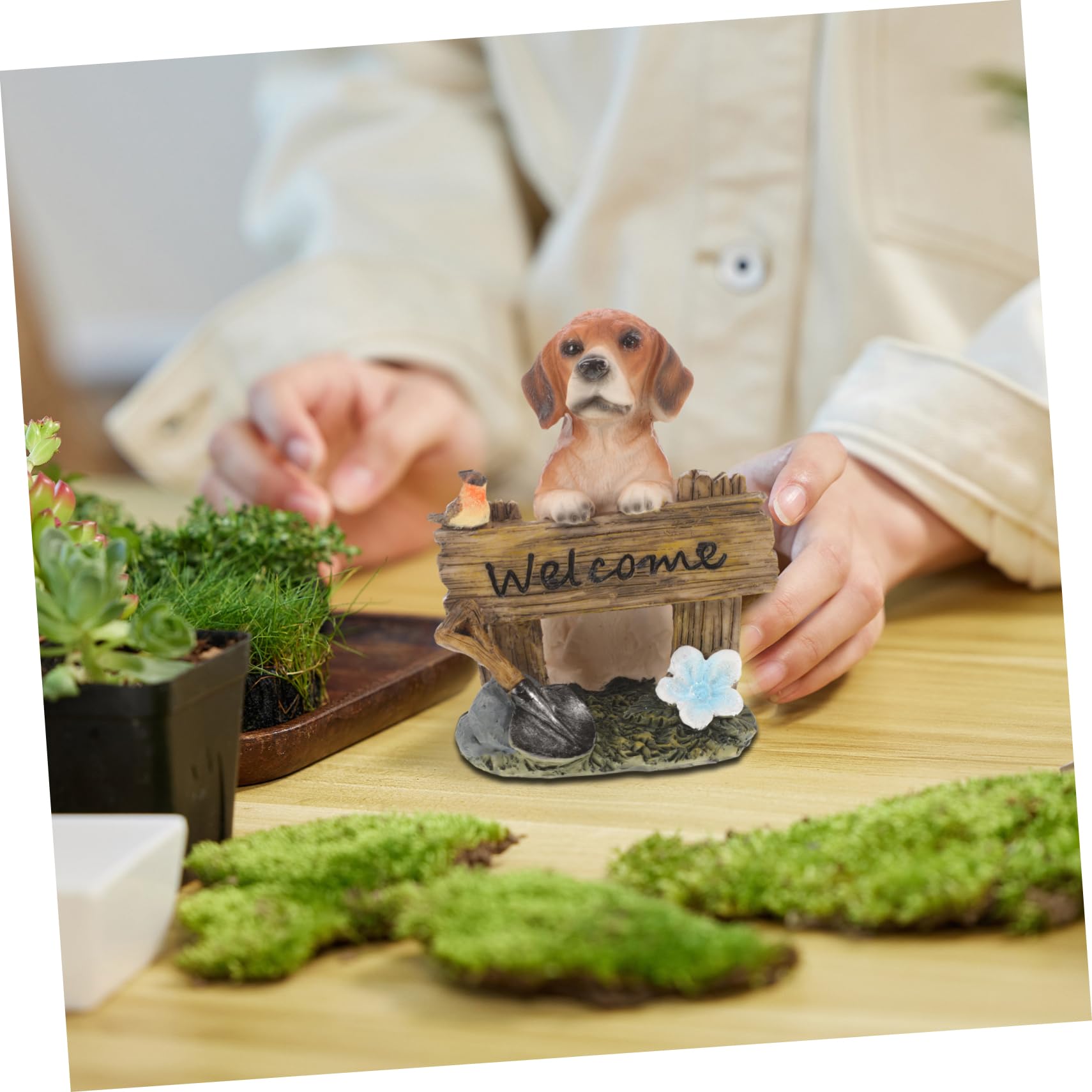 YARNOW 3 Pièces décorations de Jardin balles pour Chiens pour Chien Jouets pour s Tapis Pipi pour Figurine Animaux Figurines Animaux Faux décoration de résine