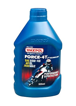 Waxpol Force - 4T SAE 20W-40 API SL, JASO MA2 (4 Stroke Motorcycle Engine Oil) - 900 ml