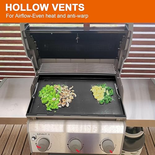 Miniatura 6 de 6787 Plancha de tamaño completo para parrillas Weber Spirit 300 Spirit II serie 300, plancha superior plana para Weber Spirit E-310 E-320 S-310