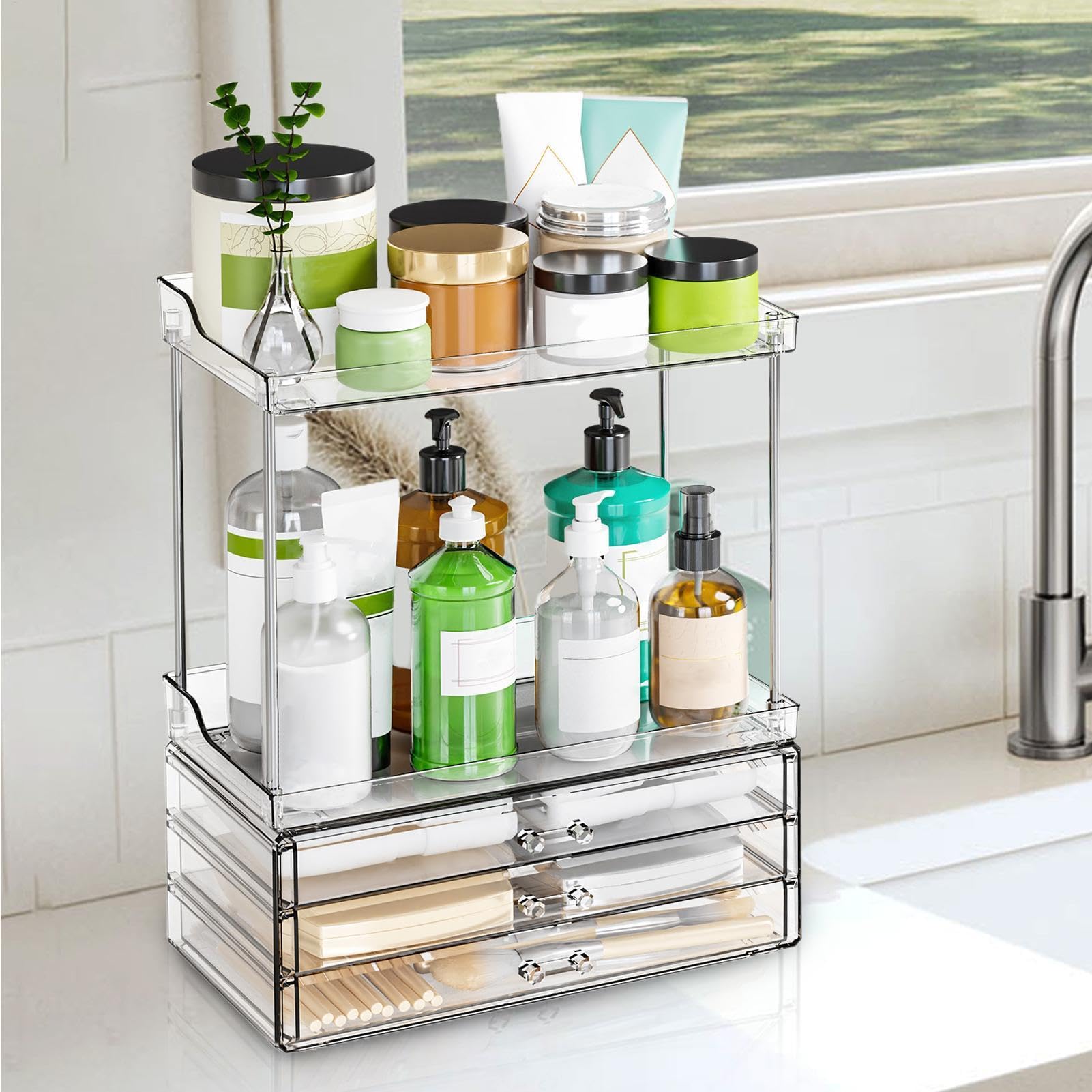 Make-up-Organizer mit Schubladen