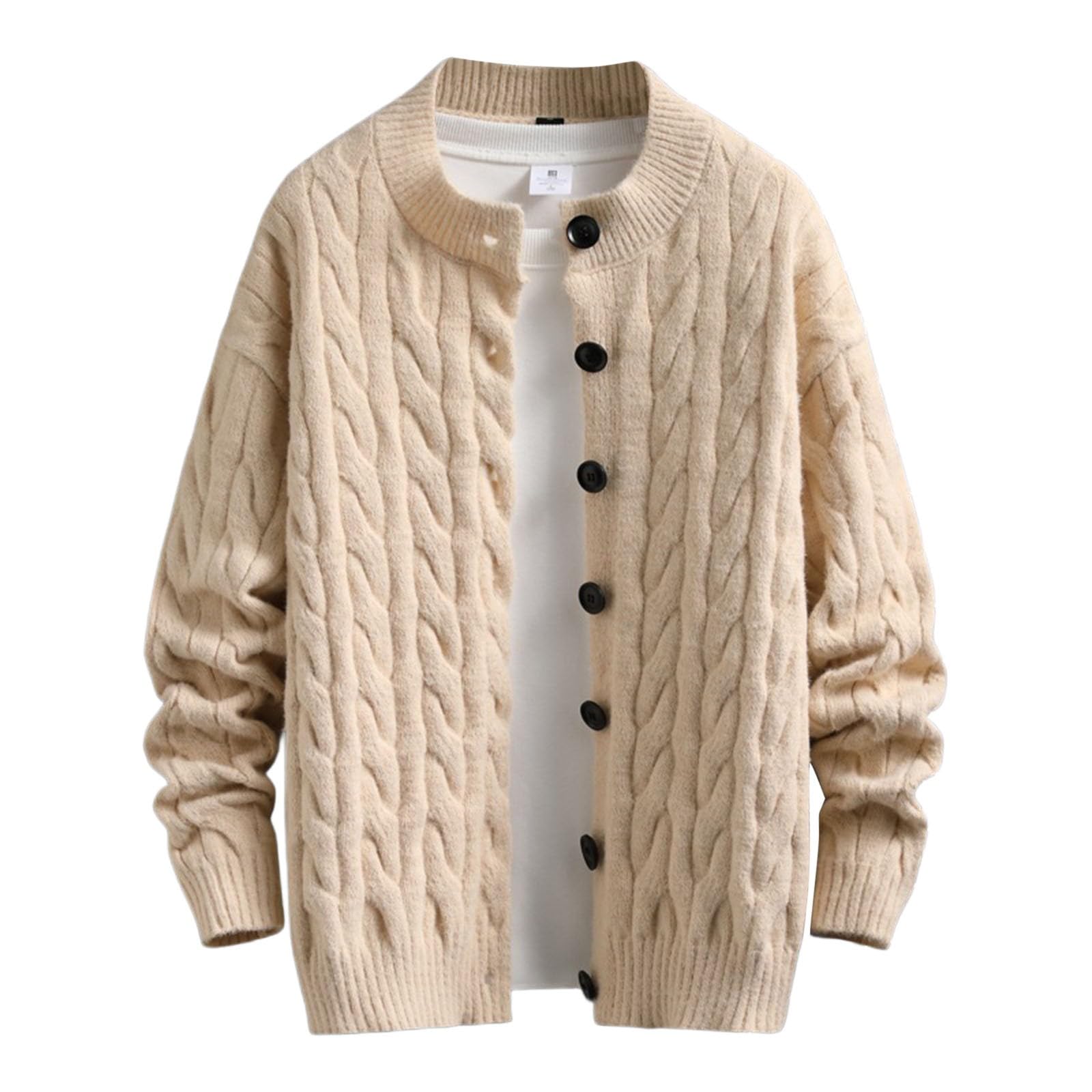 Chaqueta de punto hombre contra el frio ligera y muy comoda 5