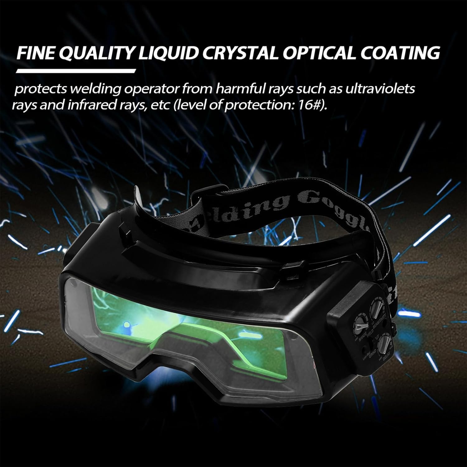 Professional Welding Goggles Glasses with Auto Adjusting Filter Lens Comfortable for Extended Use Eye Protections Goggles