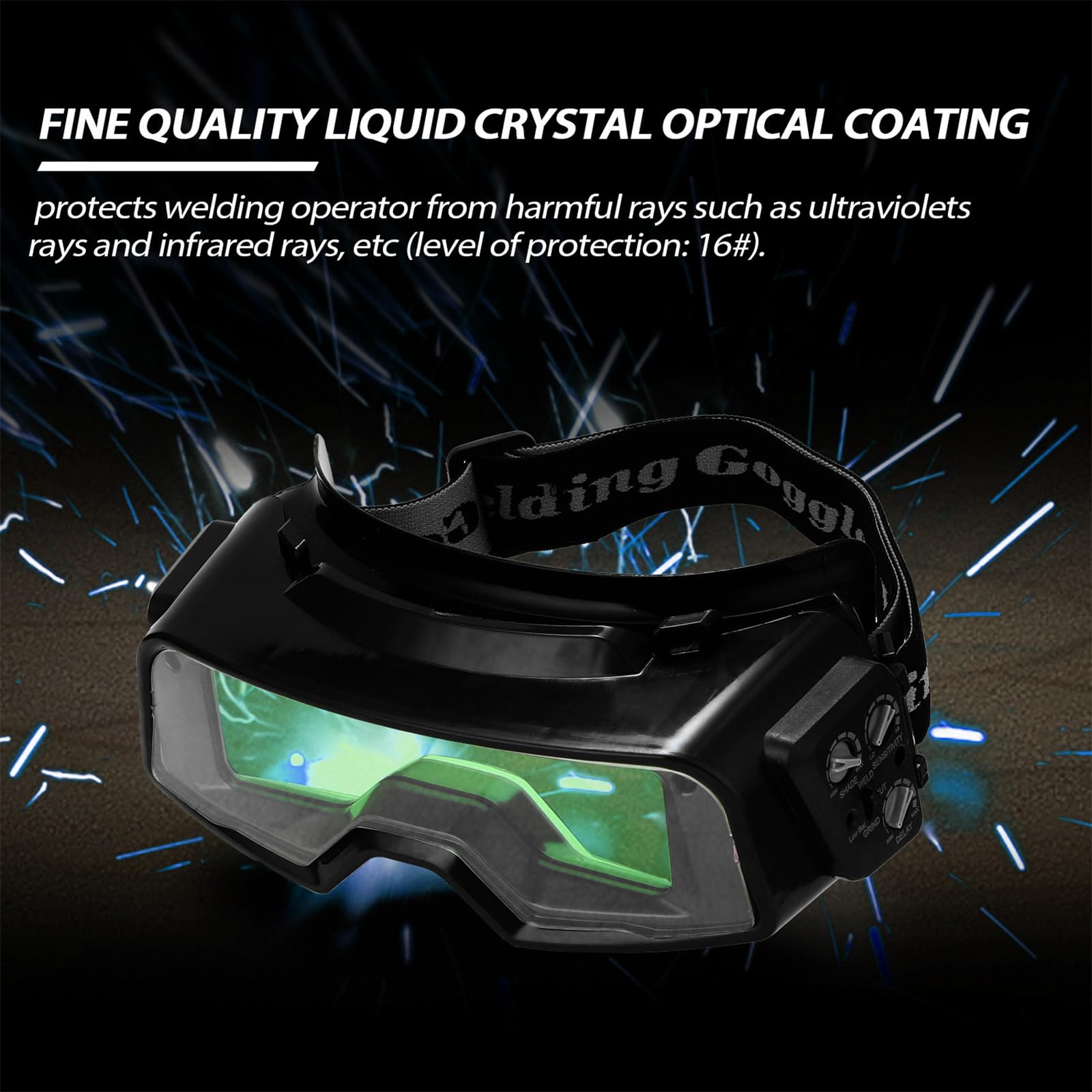 Gafas de soldadura profesionales con lente de filtro de ajuste automático, cómodas para uso prolongado, gafas de protección ocular