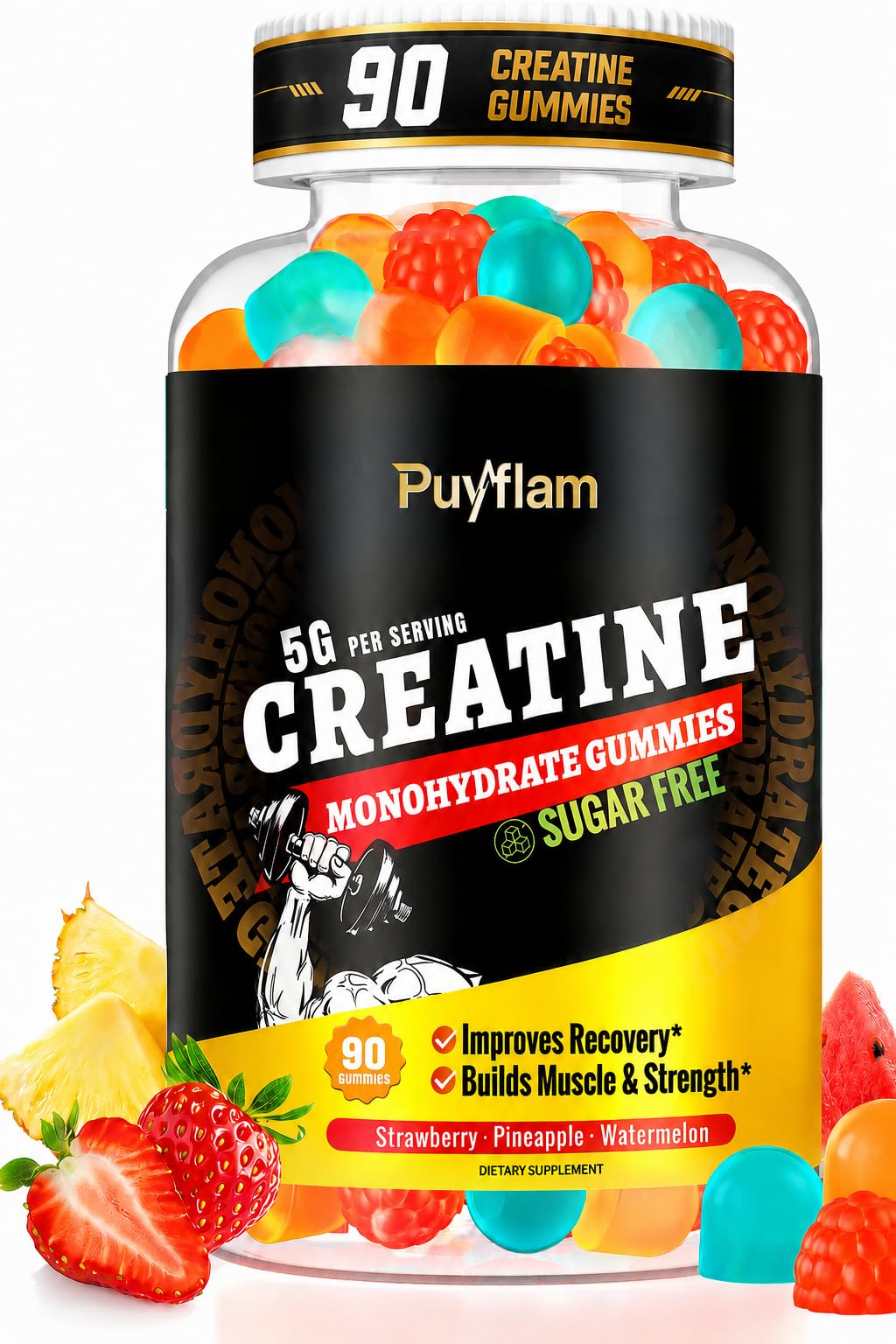 Creatine Monohydrate Gummies 5000mg for Women & Men, Sugar Free — Amazon image 10