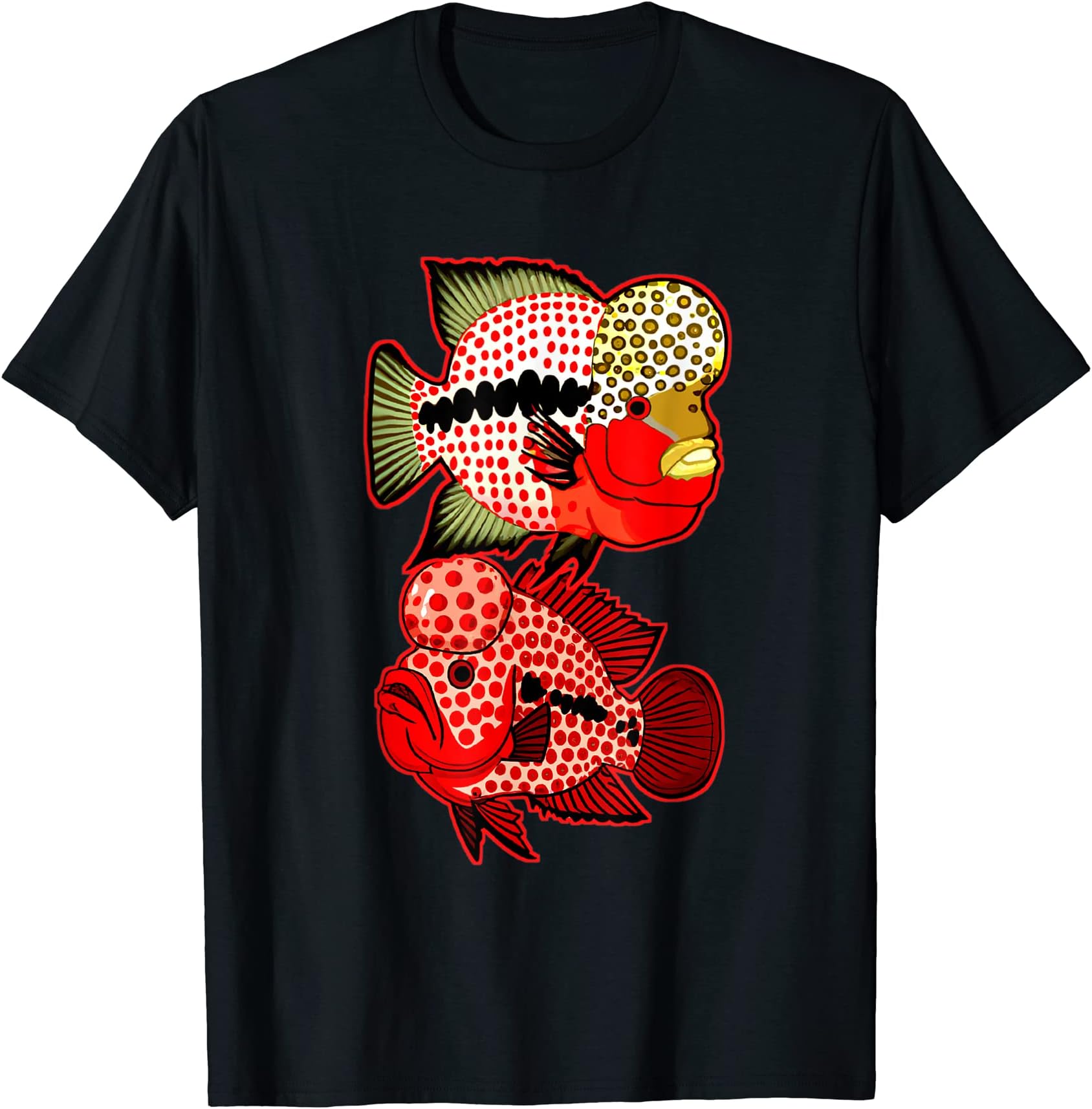 Kamfa Flowerhorn Cichlid Breeders Aquarium Fish Design T-Shirt