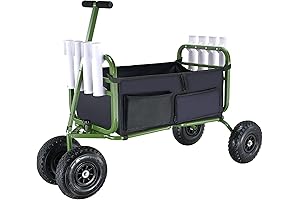 VEVOR Foldable Fishing Tackle Cart Beach Fish Wagon