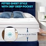 Premium Mattress Topper Queen Size,4 Inch Dual Layer (2" Gel Memory Foam + 2" Plush Pillow Top) Comfort Support, Thick Mattress Pad Cover for Back Pain (60x80 inch)