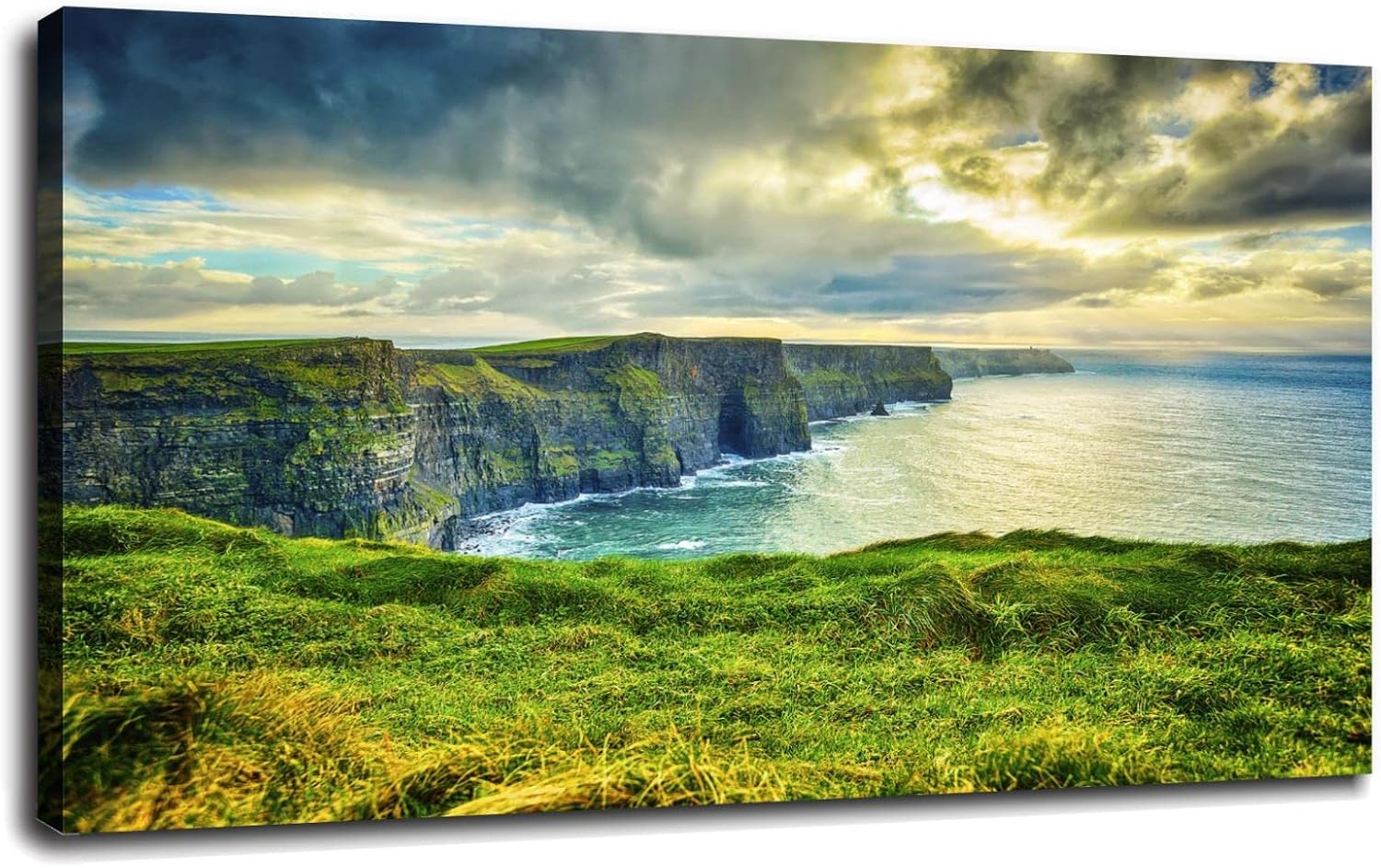 Cliffs Of Moher, County Clare, Ireland Canvas Wall Art For