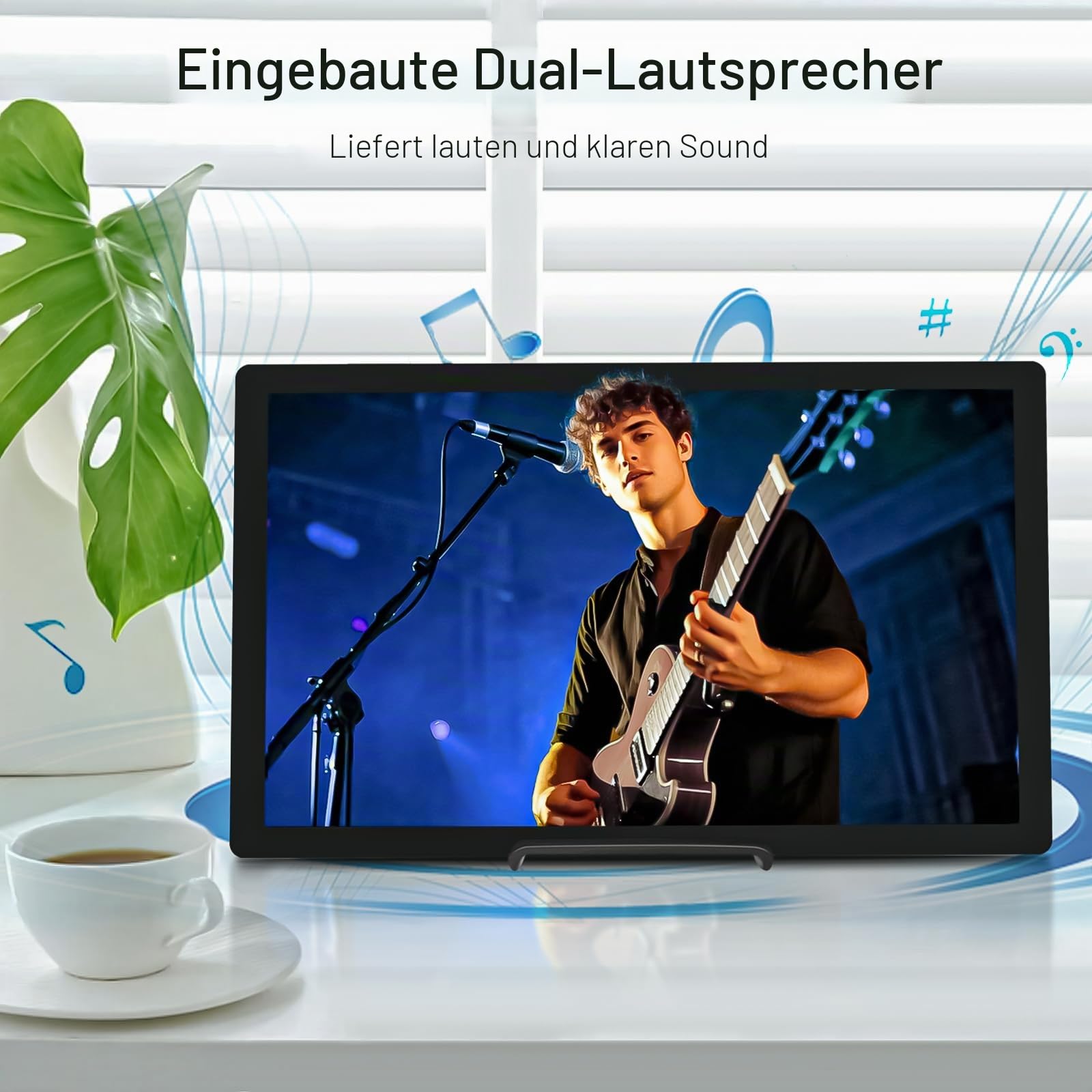 HAMTYSAN 15,6 Zoll Raspberry Pi Bildschirm FHD 1920x1080 Touchscreen Monitor IPS Sekundäranzeige mit Dual-Lautsprechern für Raspberry Pi 5/4/3/2/ Win11/10/8/7 Jetson Nano