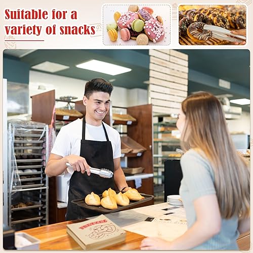 Miniatura 10 de Colarr 400 bolsas de pretzel suaves de 6.69 x 7.09 pulgadas, resistentes a la grasa, bolsas de doble apertura, para aperitivos, galletas, chocolate,