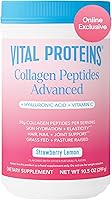 Vista 1 de Vital Proteins Péptidos de colágeno avanzados, péptidos hidrolizados con ácido hialurónico y vitamina C - Polvo de sabor a limón y fresa, 10.5 onzas
