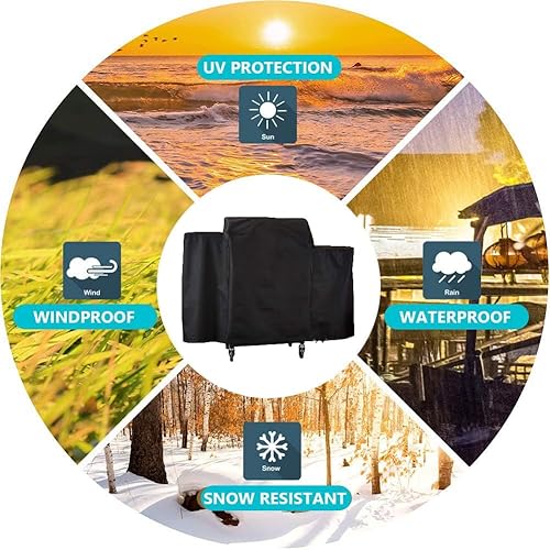 Miniatura 6 de Cubierta de parrilla 600D para parrillas Pit Boss 700FB, 700D, 700S, 700SC de la serie de pellets de madera, reemplazo para Pit Boss 73701, cubierta