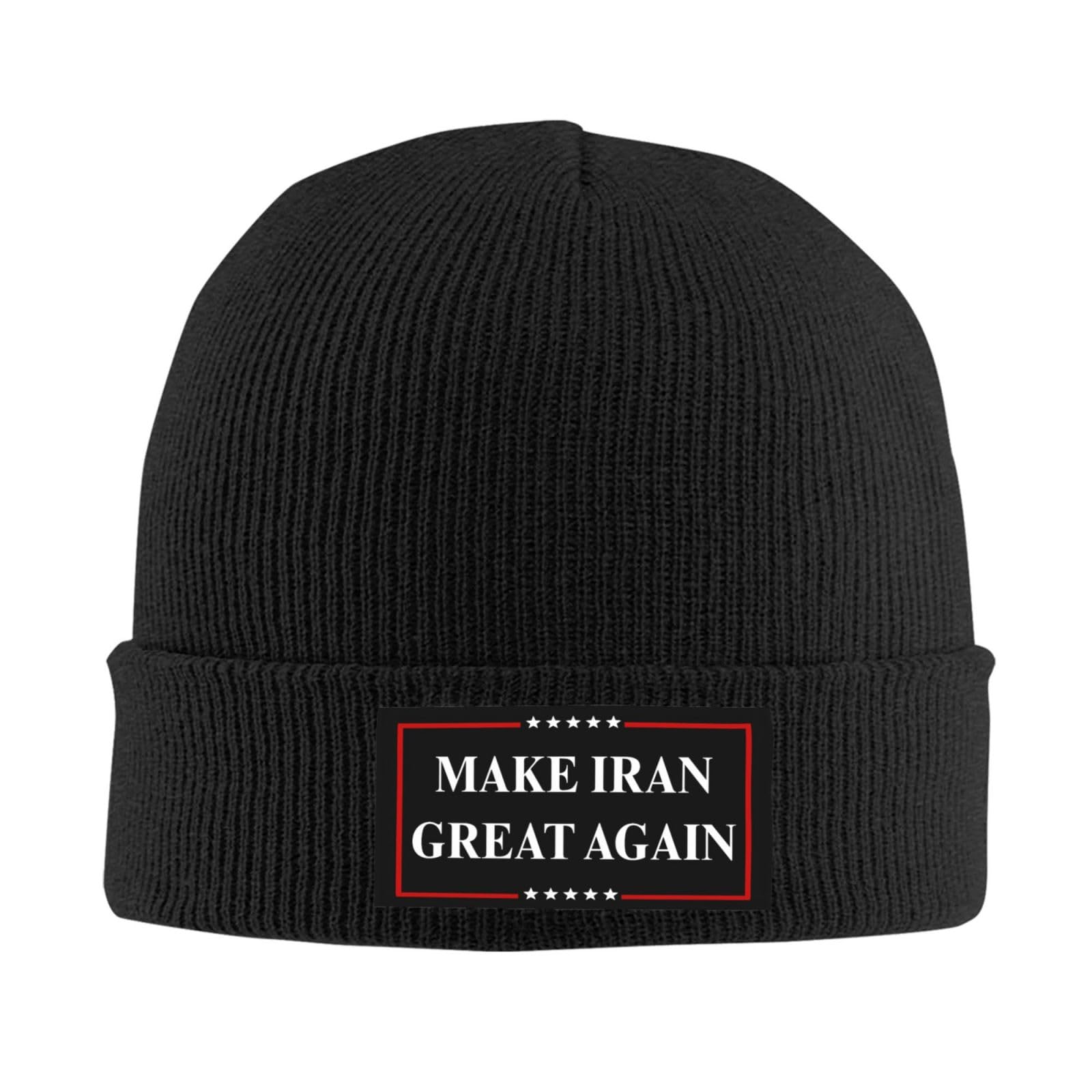 Anceky Make Iran Great Again Knit hat Winter Beanie Cap Black