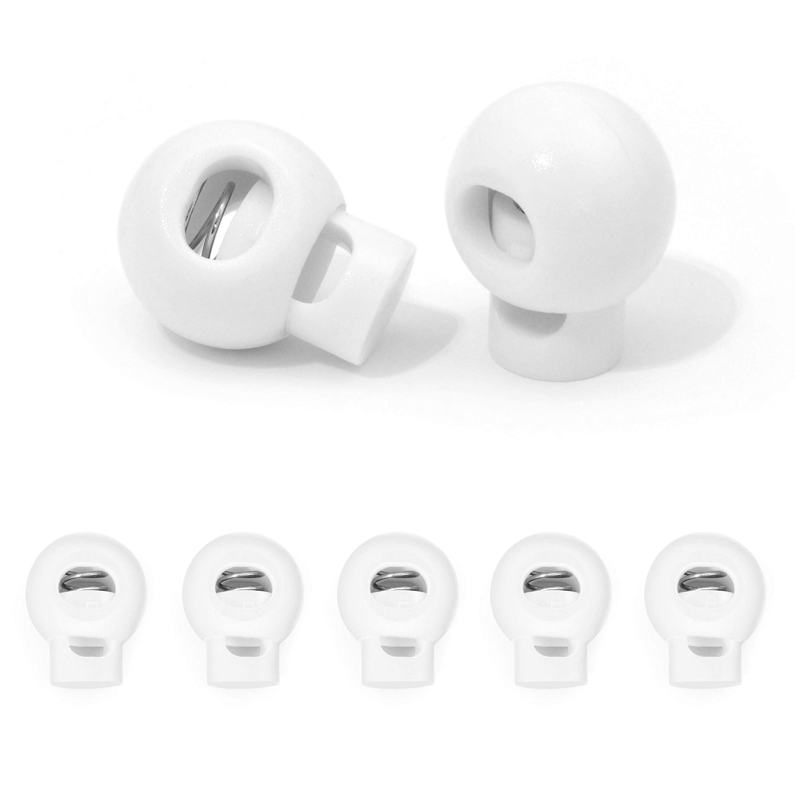 Fermacorde In Metallo - 10 Pezzi, Per Cordini Fino A 5mm, Argento, Per Abbigliamento E Zaini - Foto 2