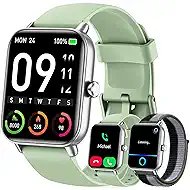 Hingso Smart Watches for Men Women, 1.85" Alexa Built-in Smart Watch for Android Phones & iPhones, 120+ Sport Modes Fitness Watch with Heart Rate/Stress/Sleep Tracker, Step Count Watch, 2 Bands
