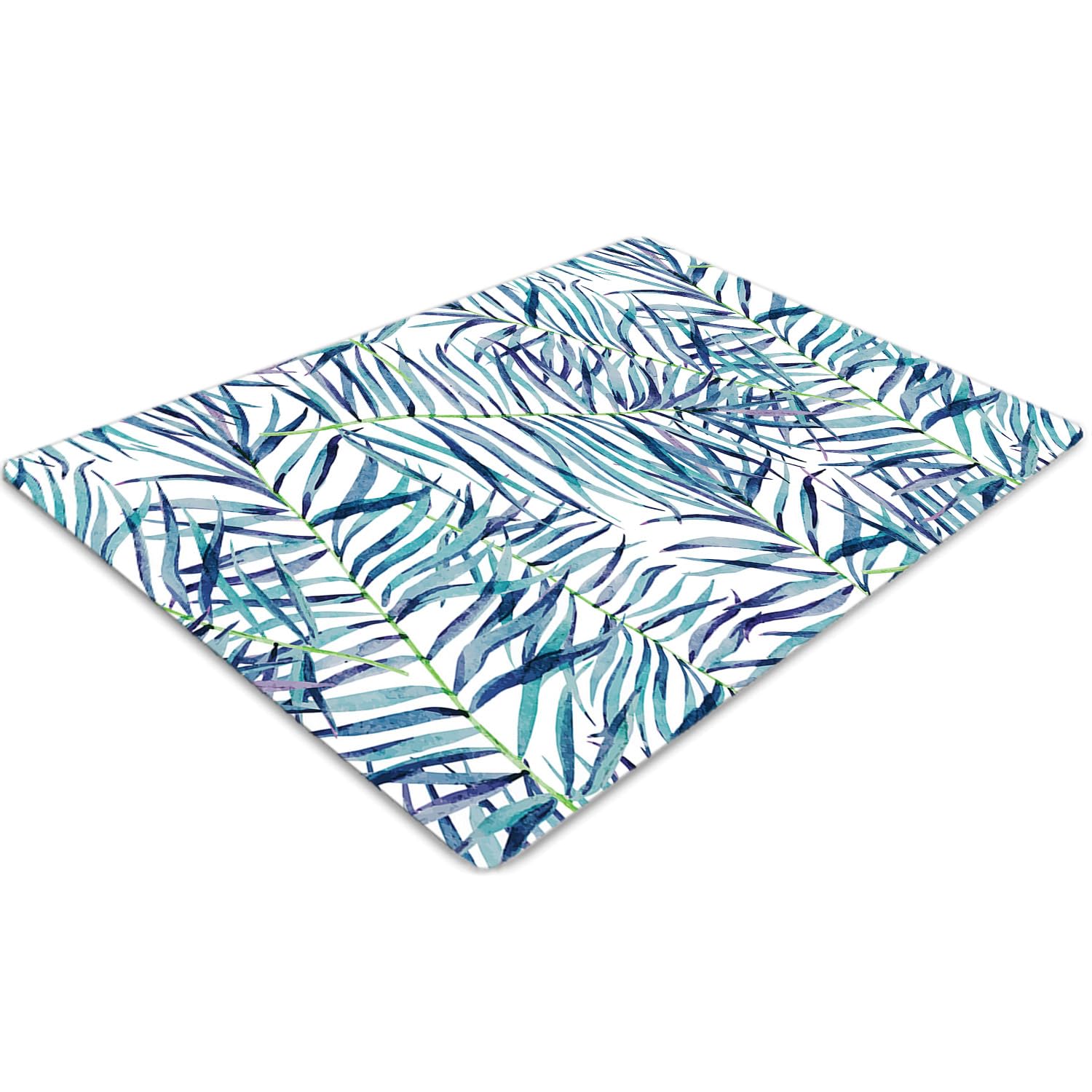 Tapis de chaise motif feuilles exotiques pour sublimer votre espace bureau
