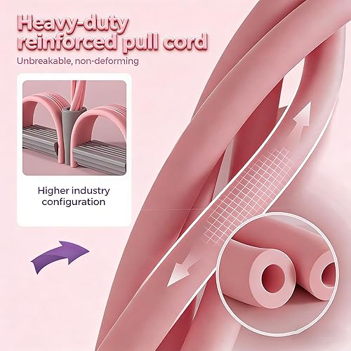 Miniatura 4 de Bandas de resistencia de pedal con asas, banda elástica de resistencia de yoga multifunción, bandas de resistencia de pedal de pie de goma natural,