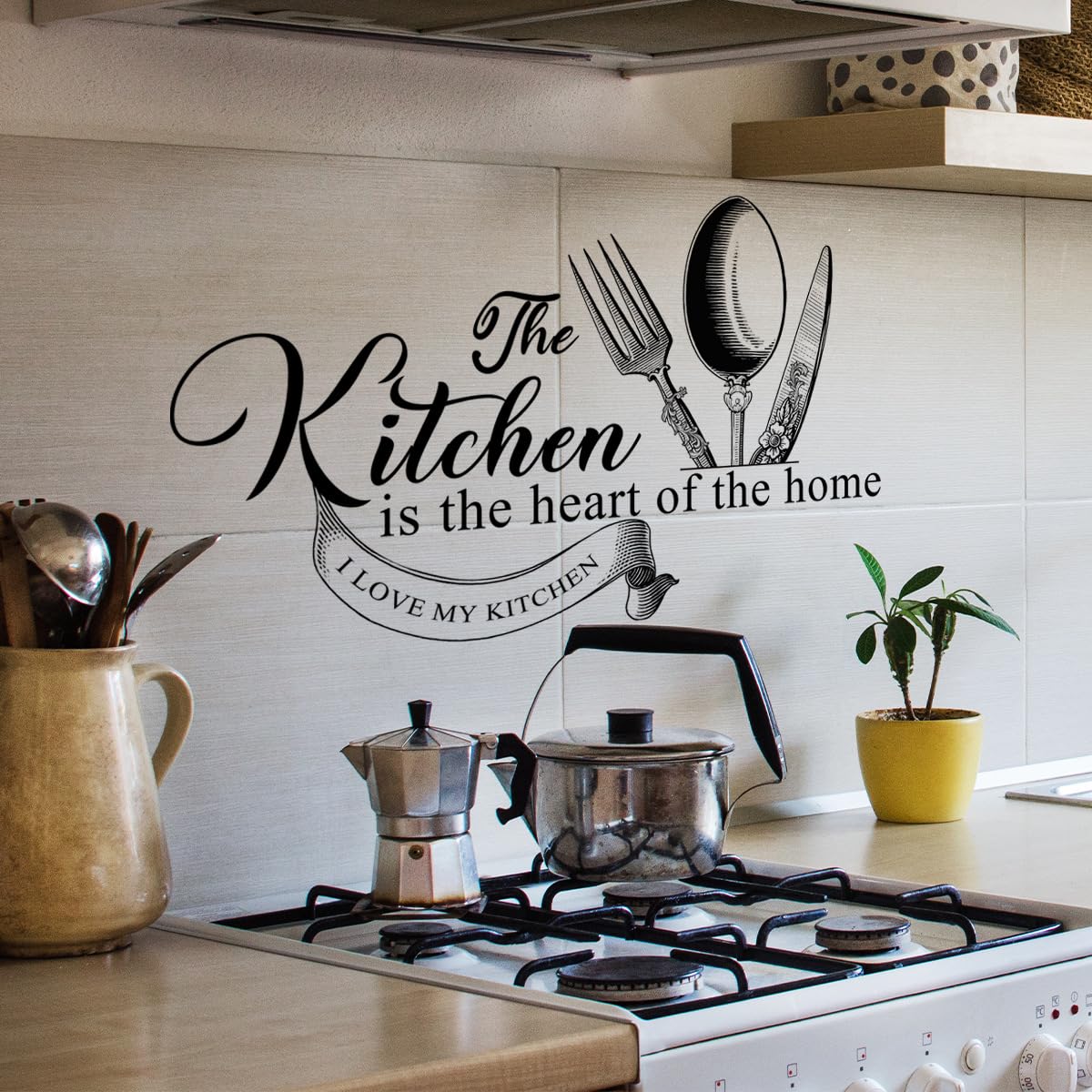 Amazon.com: Runtoo Kitchen is the Heart of the Home Wall Sticker