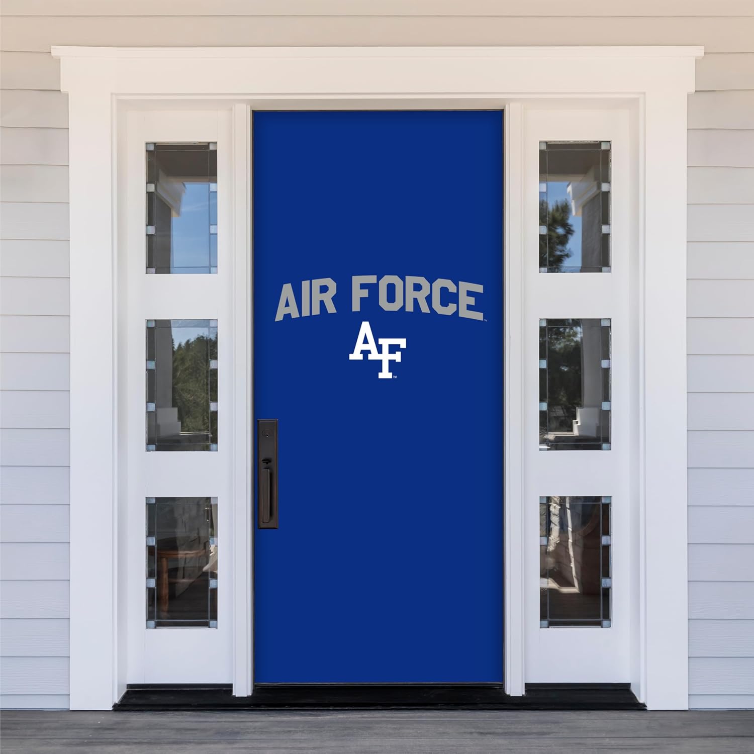 Air Force Falcons College Sports Printed Front Door Banner - NCAA Licensed - Durable Vinyl - School Banner (Blue) (36" x 80")