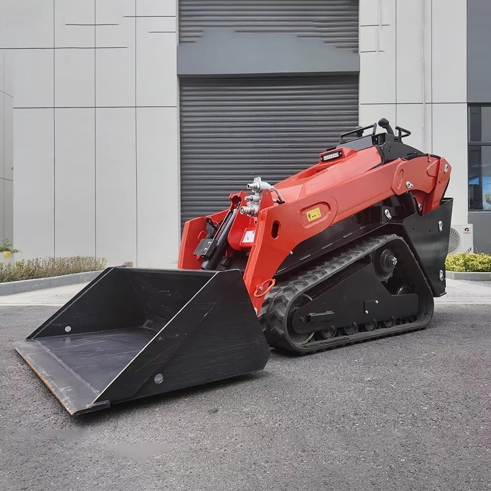 Compact Mini Skid Steer Loader Low-maintenance Tracked Loader | Great for Ranch Work, Road Repair, Utility Digging | Includes Quick-attach System & Zero-turn Maneuverability