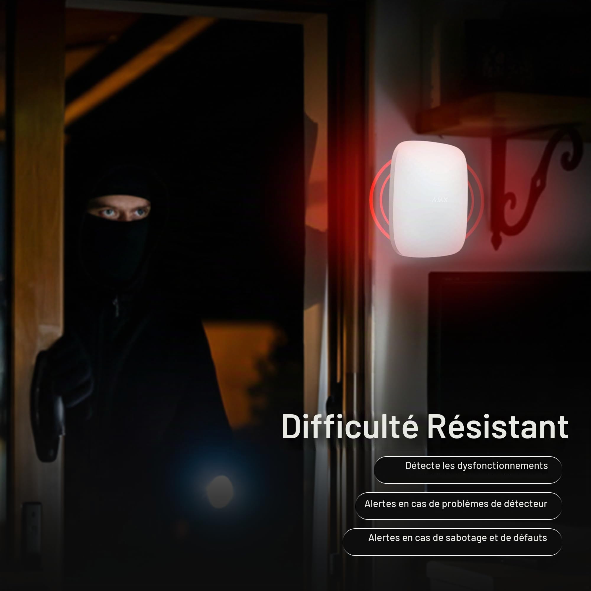 Maxxistore – Ajax Hub 2 Gère le système de sécurité avec vérification visuelle des alarmes blanc – 14910